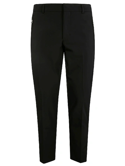 Shop Prada Classic Cropped Trousers In Black