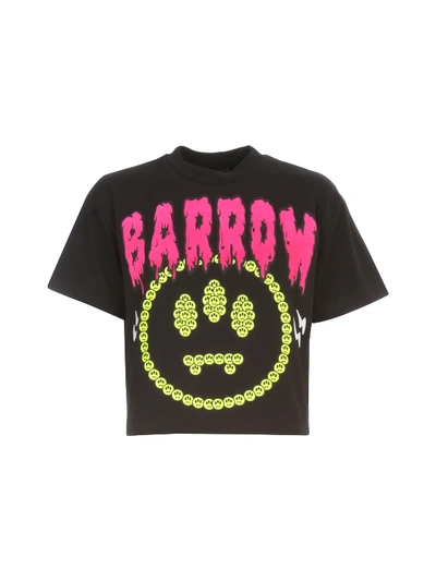 Shop Barrow Cropped T-shirt Jersey In Black