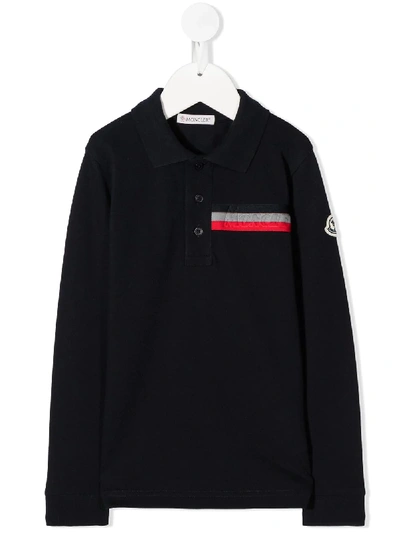 MONCLER POLOSHIRT MIT STREIFEN 