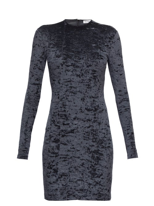 balenciaga velvet dress