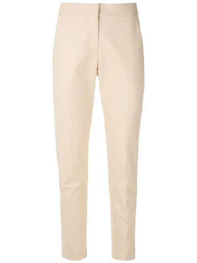 Shop Andrea Marques Side Pockets Straight Trousers In Neutrals