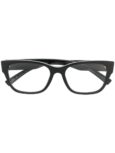 Shop Versace Virtus Square-frame Glasses In Black
