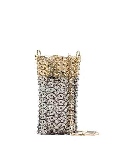 Shop Paco Rabanne 1969 Iconic Mini Bag In Silver