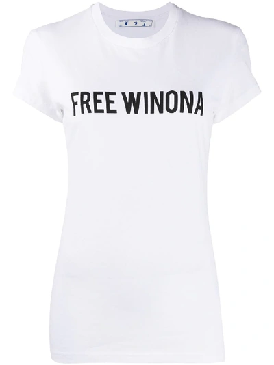 Shop Off-white Free Winona Printed T-shirt In White