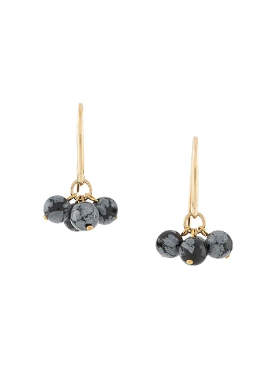 Shop Isabel Marant Cluster Drop Earrings In Grey