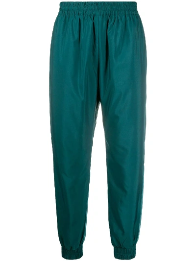 Shop Kenzo Two-tone Tapered Track Pants In Green