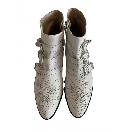 chloe susanna white boots
