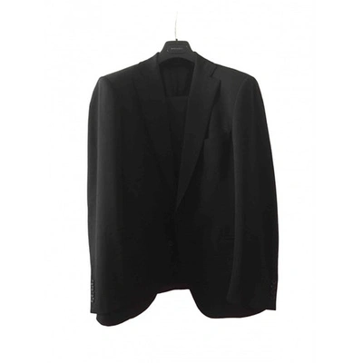 Pre-owned Tonello Wool Suit In Black