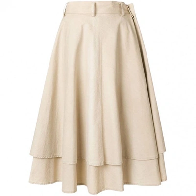 Pre-owned Yohji Yamamoto Beige Cotton Skirt