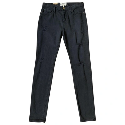 Pre-owned Current Elliott Black Cotton - Elasthane Jeans