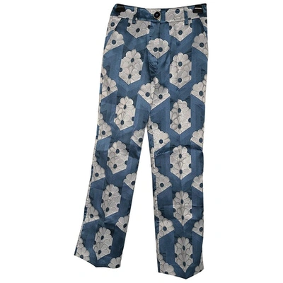 Pre-owned Manoush Blue Trousers