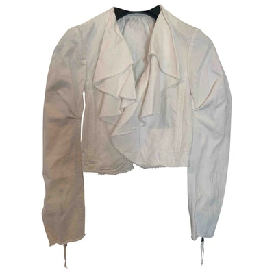 Pre-owned Louis Vuitton Jacket In White