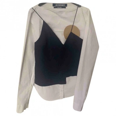 Pre-owned Jacquemus Valerie White Cotton  Top