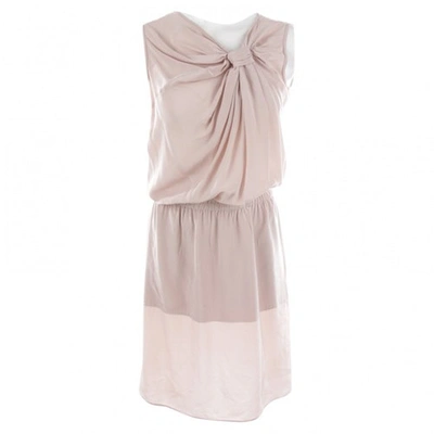 Pre-owned Armani Collezioni Pink Silk Dress