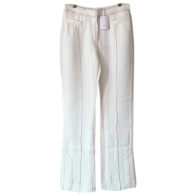 Pre-owned Celine White Trousers