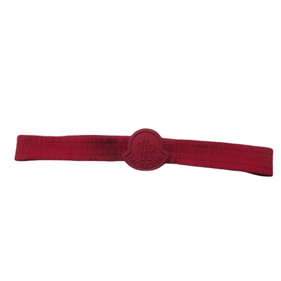 Pre-owned Moncler Red Metal Belt