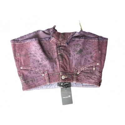 Pre-owned Isabel Marant Purple Cotton - Elasthane Shorts