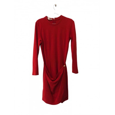 Pre-owned Ferragamo Red Wool Dress