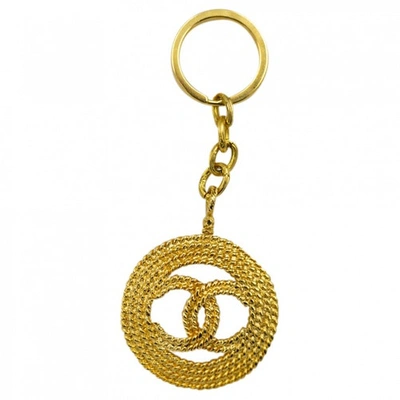 Pre-owned Chanel Cc Gold Metal Bag Charms