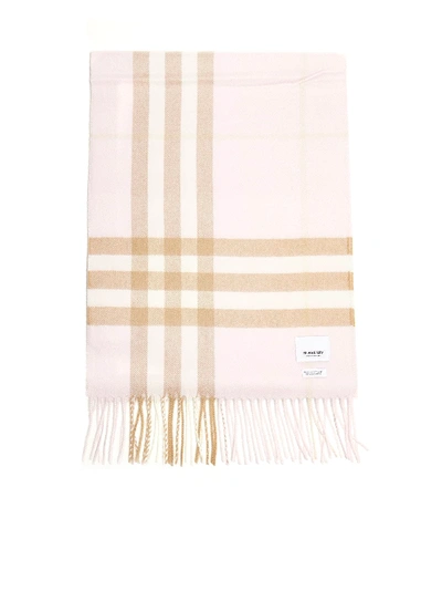 Shop Burberry Scarf In Alabaster