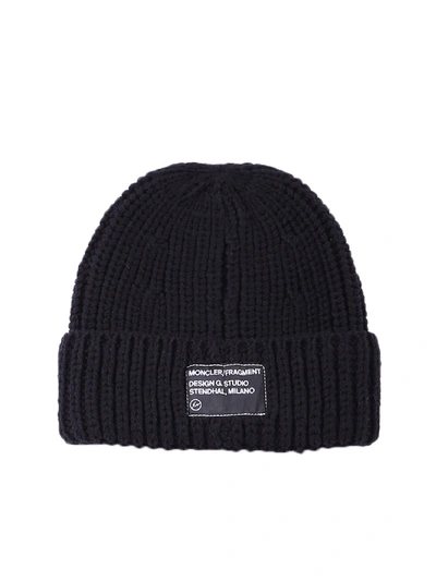Shop Moncler Genius Branded Hat In Black