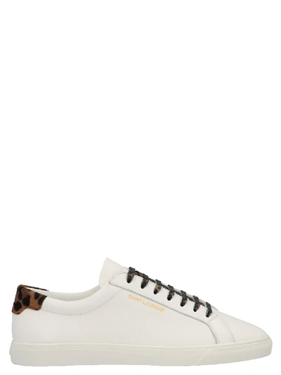 Shop Saint Laurent Andy Shoes In White