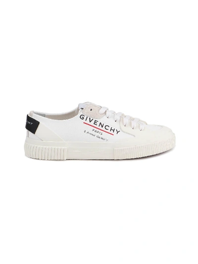 Shop Givenchy Address Logo-print Low-top Sneakers In White