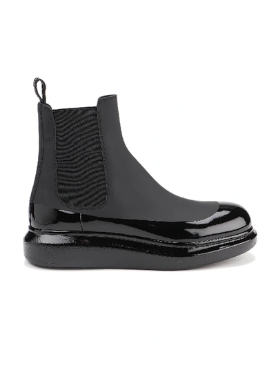 Shop Alexander Mcqueen Chunky Chelsea Boots In Black