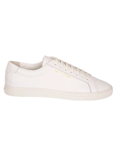 Shop Saint Laurent Andy Low-top Sneakers In Optic White