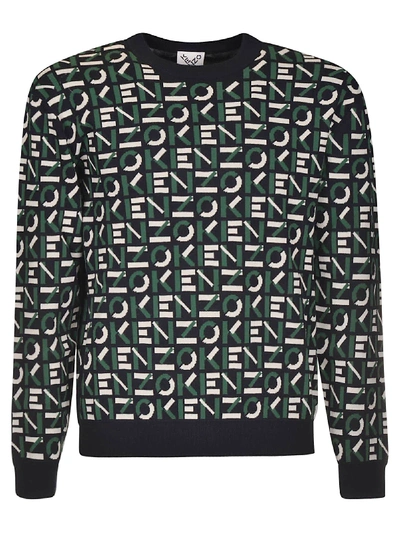 Shop Kenzo Small Sport Scale Pullover In Green