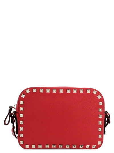 Shop Valentino Rockstud Bag In Red