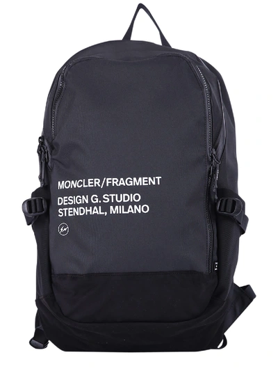 Shop Moncler Genius Printed Backpack In Black