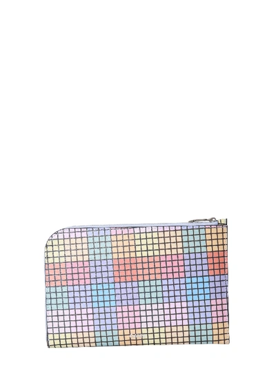 Shop Ganni Pouch With Logo In Multicolor