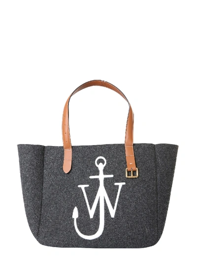 Shop Jw Anderson Tote Bag With Belt In Antracite