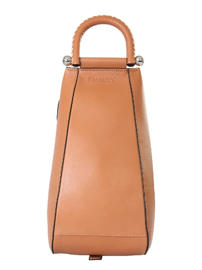 Shop Jw Anderson Small Wedge Bag In Cuoio