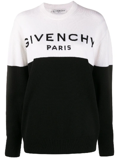 Shop Givenchy Logo-print Sweatshirt In Weiss