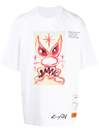 Shop Heron Preston Meanie Short Sleeved T-shirt In White