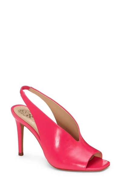 Shop Vince Camuto Saisha Sandal In New Pink Neon