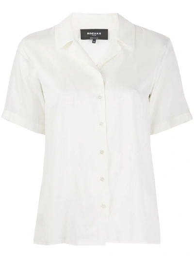 Shop Rochas Short Sleeved Shirt In White
