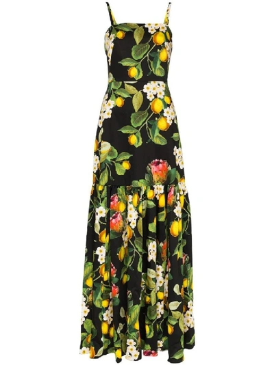 Shop Borgo De Nor Lemon Blossom Print Summer Dress In Multicolor