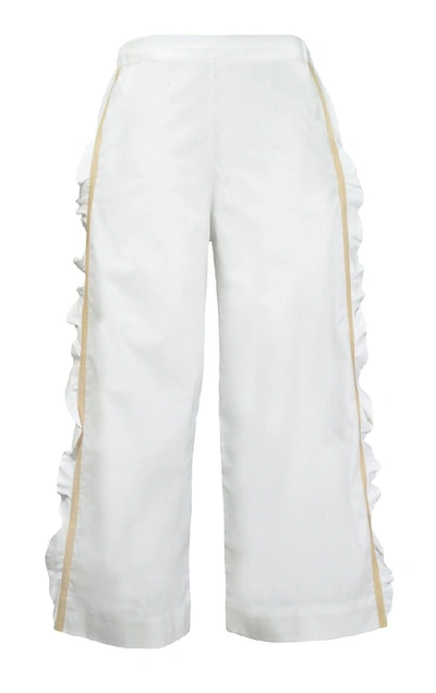 Shop Amira Haroon Culotte Pants In White