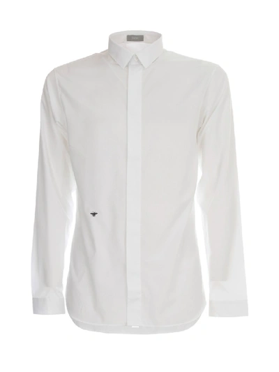 Shop Dior Plain Shirt In White