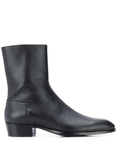 Shop Barbanera Zipped Ankle Boots In Black