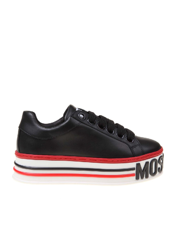 moschino platform trainers