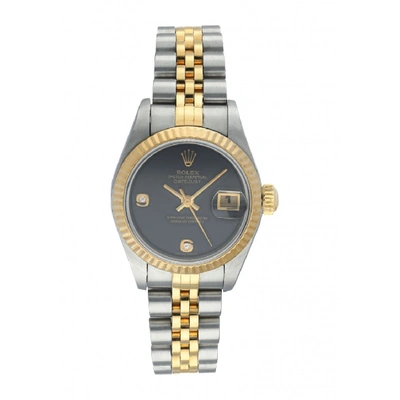 Shop Rolex Datejust 79173 Black Onyx Dial Ladies Watch Box & Papers In Not Applicable