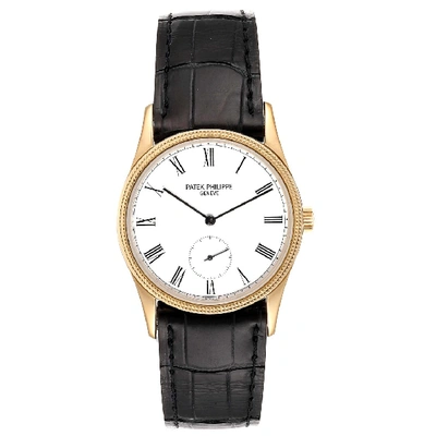 Pre-owned Patek Philippe Calatrava 18k Rose Gold Vintage Watch 3796 In Not Applicable