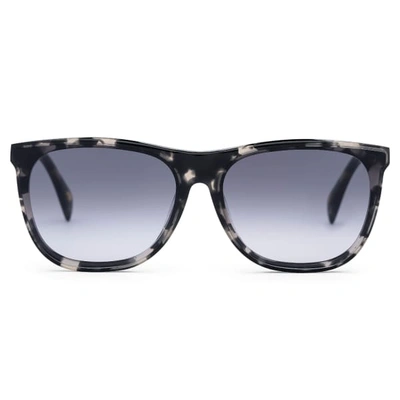 Shop Larsson & Jennings Grey Havana Wayfarer Sunglasses