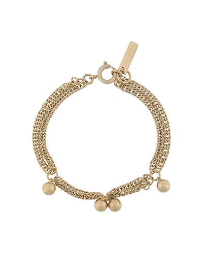 Shop Isabel Marant Ball Charm Chain Link Bracelet In Gold