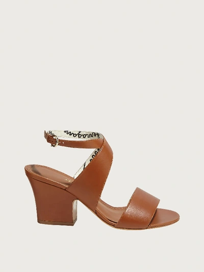 Shop Ferragamo Sandal In Brown