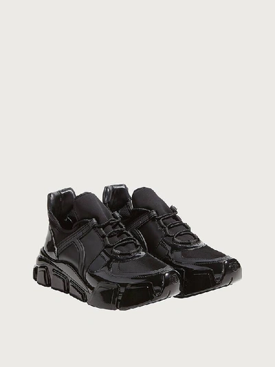 Shop Ferragamo Sneaker In Black